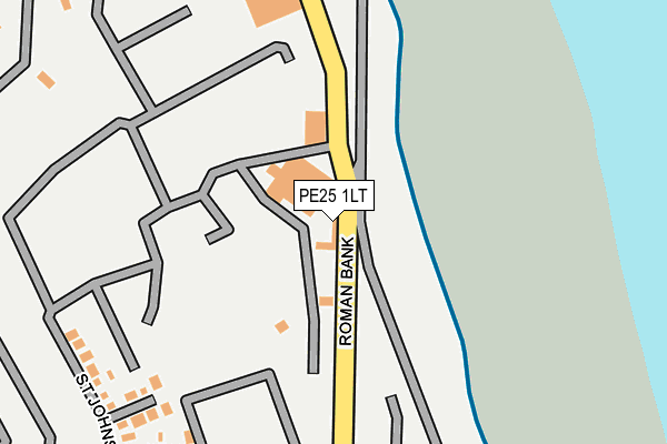 PE25 1LT map - OS OpenMap – Local (Ordnance Survey) PE25 1LT map - OS OpenMap – Local (Ordnance Survey)