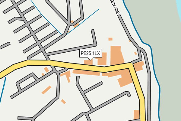 PE25 1LX map - OS OpenMap – Local (Ordnance Survey) PE25 1LX map - OS OpenMap – Local (Ordnance Survey)