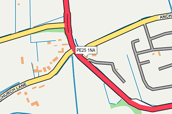 PE25 1NA map - OS OpenMap – Local (Ordnance Survey) PE25 1NA map - OS OpenMap – Local (Ordnance Survey)