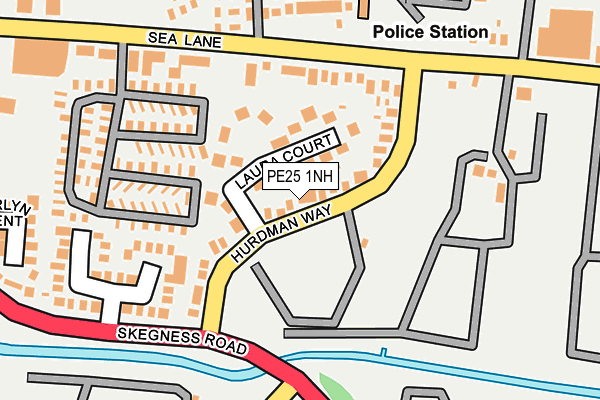 PE25 1NH map - OS OpenMap – Local (Ordnance Survey) PE25 1NH map - OS OpenMap – Local (Ordnance Survey)