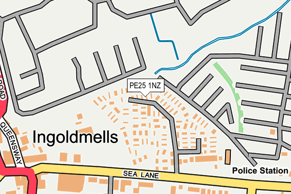 PE25 1NZ map - OS OpenMap – Local (Ordnance Survey) PE25 1NZ map - OS OpenMap – Local (Ordnance Survey)