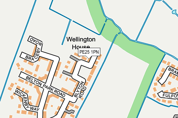 PE25 1PN map - OS OpenMap – Local (Ordnance Survey) PE25 1PN map - OS OpenMap – Local (Ordnance Survey)