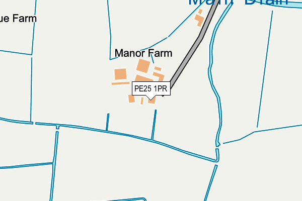 PE25 1PR map - OS OpenMap – Local (Ordnance Survey) PE25 1PR map - OS OpenMap – Local (Ordnance Survey)