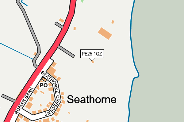 PE25 1QZ map - OS OpenMap – Local (Ordnance Survey) PE25 1QZ map - OS OpenMap – Local (Ordnance Survey)