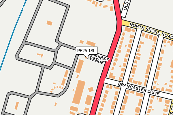 PE25 1SL map - OS OpenMap – Local (Ordnance Survey) PE25 1SL map - OS OpenMap – Local (Ordnance Survey)