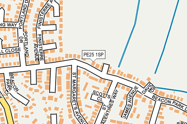 PE25 1SP map - OS OpenMap – Local (Ordnance Survey)