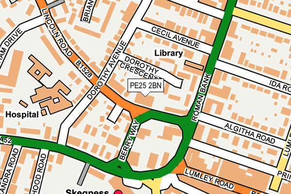 PE25 2BN map - OS OpenMap – Local (Ordnance Survey) PE25 2BN map - OS OpenMap – Local (Ordnance Survey)