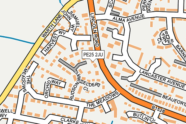 PE25 2JU map - OS OpenMap – Local (Ordnance Survey) PE25 2JU map - OS OpenMap – Local (Ordnance Survey)