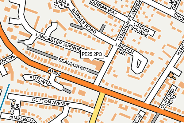PE25 2PQ map - OS OpenMap – Local (Ordnance Survey) PE25 2PQ map - OS OpenMap – Local (Ordnance Survey)