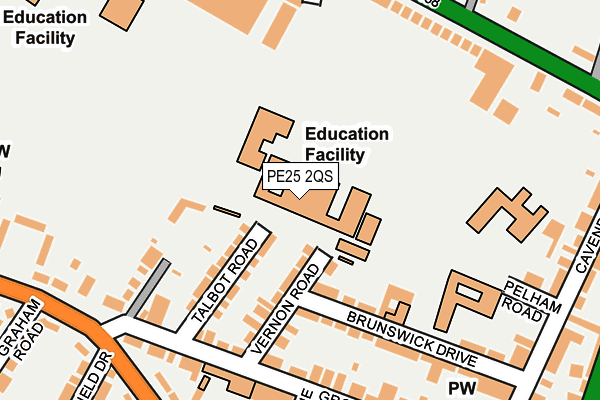 PE25 2QS map - OS OpenMap – Local (Ordnance Survey) PE25 2QS map - OS OpenMap – Local (Ordnance Survey)