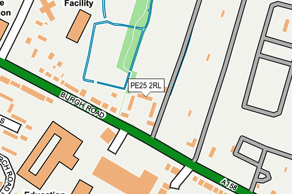PE25 2RL map - OS OpenMap – Local (Ordnance Survey) PE25 2RL map - OS OpenMap – Local (Ordnance Survey)