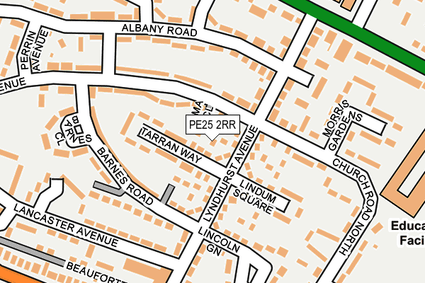 PE25 2RR map - OS OpenMap – Local (Ordnance Survey) PE25 2RR map - OS OpenMap – Local (Ordnance Survey)