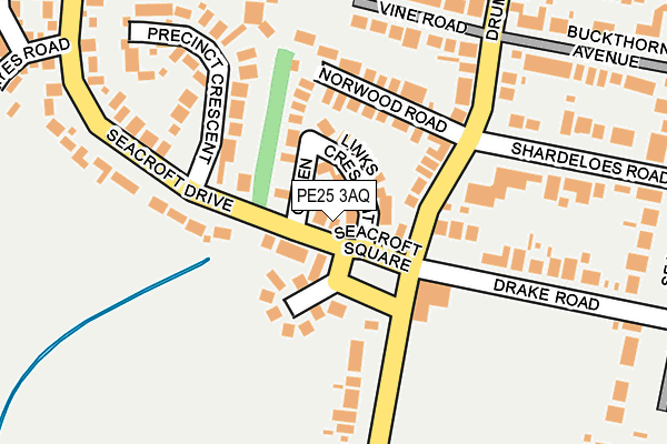 PE25 3AQ map - OS OpenMap – Local (Ordnance Survey) PE25 3AQ map - OS OpenMap – Local (Ordnance Survey)