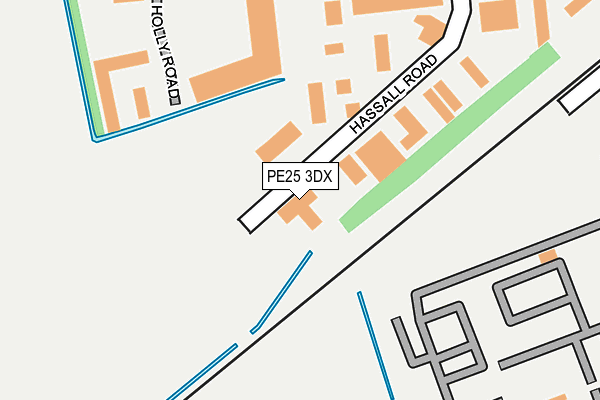 PE25 3DX map - OS OpenMap – Local (Ordnance Survey) PE25 3DX map - OS OpenMap – Local (Ordnance Survey)