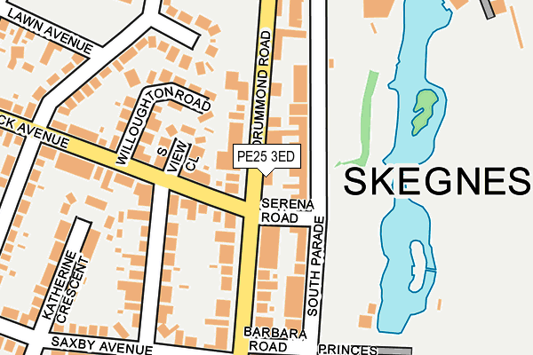 PE25 3ED map - OS OpenMap – Local (Ordnance Survey) PE25 3ED map - OS OpenMap – Local (Ordnance Survey)