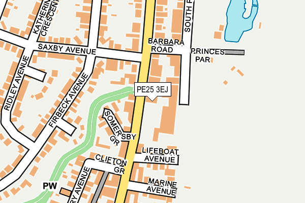 PE25 3EJ map - OS OpenMap – Local (Ordnance Survey) PE25 3EJ map - OS OpenMap – Local (Ordnance Survey)