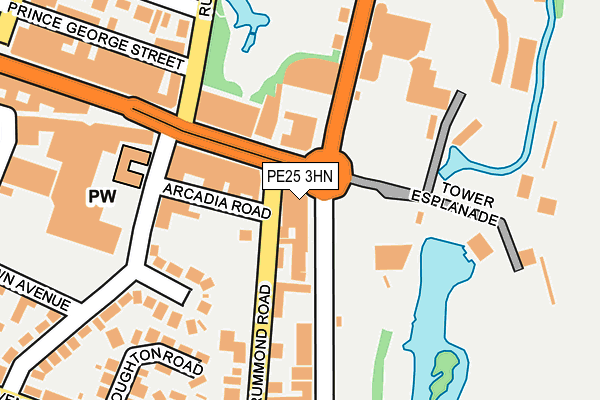 PE25 3HN map - OS OpenMap – Local (Ordnance Survey) PE25 3HN map - OS OpenMap – Local (Ordnance Survey)