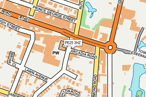 PE25 3HZ map - OS OpenMap – Local (Ordnance Survey) PE25 3HZ map - OS OpenMap – Local (Ordnance Survey)
