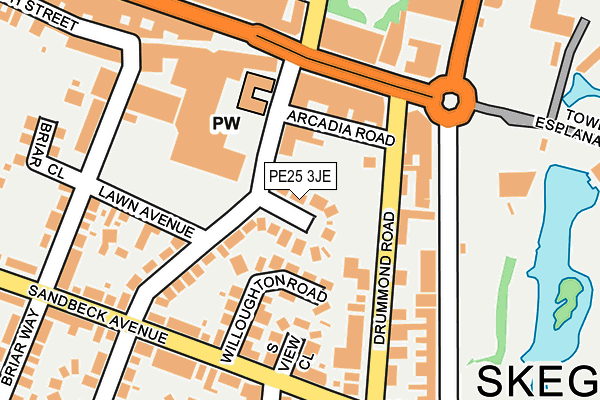 PE25 3JE map - OS OpenMap – Local (Ordnance Survey) PE25 3JE map - OS OpenMap – Local (Ordnance Survey)