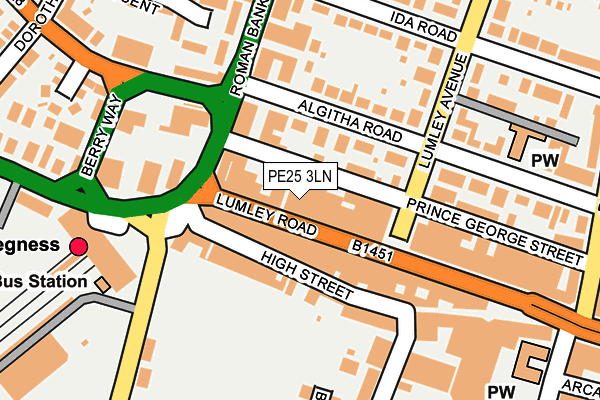 PE25 3LN map - OS OpenMap – Local (Ordnance Survey) PE25 3LN map - OS OpenMap – Local (Ordnance Survey)
