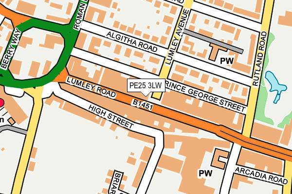 PE25 3LW map - OS OpenMap – Local (Ordnance Survey) PE25 3LW map - OS OpenMap – Local (Ordnance Survey)