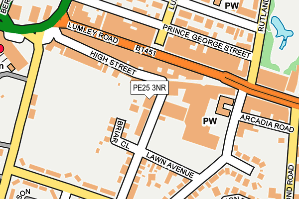 PE25 3NR map - OS OpenMap – Local (Ordnance Survey) PE25 3NR map - OS OpenMap – Local (Ordnance Survey)