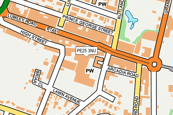 PE25 3NU map - OS OpenMap – Local (Ordnance Survey) PE25 3NU map - OS OpenMap – Local (Ordnance Survey)