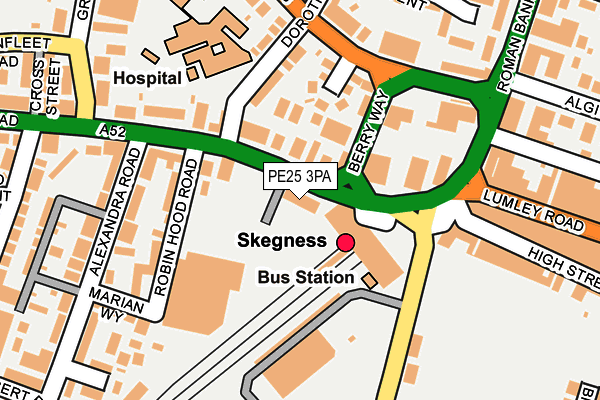 PE25 3PA map - OS OpenMap – Local (Ordnance Survey) PE25 3PA map - OS OpenMap – Local (Ordnance Survey)