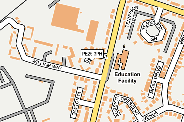 PE25 3PH map - OS OpenMap – Local (Ordnance Survey) PE25 3PH map - OS OpenMap – Local (Ordnance Survey)