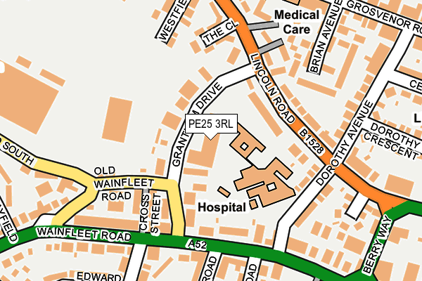 PE25 3RL map - OS OpenMap – Local (Ordnance Survey) PE25 3RL map - OS OpenMap – Local (Ordnance Survey)