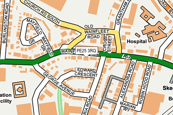 PE25 3RQ map - OS OpenMap – Local (Ordnance Survey) PE25 3RQ map - OS OpenMap – Local (Ordnance Survey)