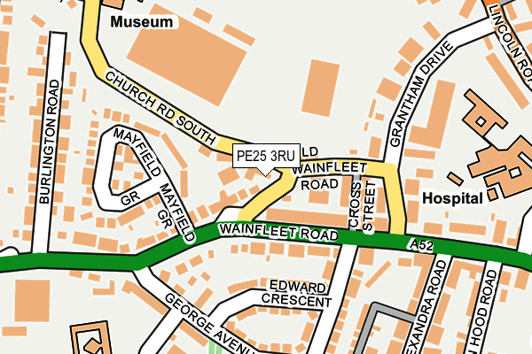 PE25 3RU map - OS OpenMap – Local (Ordnance Survey) PE25 3RU map - OS OpenMap – Local (Ordnance Survey)