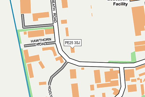 PE25 3SJ map - OS OpenMap – Local (Ordnance Survey) PE25 3SJ map - OS OpenMap – Local (Ordnance Survey)