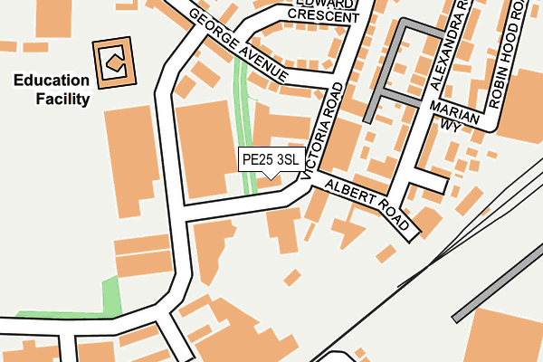 PE25 3SL map - OS OpenMap – Local (Ordnance Survey) PE25 3SL map - OS OpenMap – Local (Ordnance Survey)