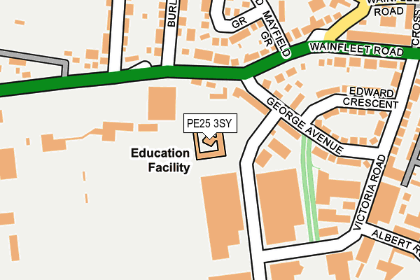 PE25 3SY map - OS OpenMap – Local (Ordnance Survey) PE25 3SY map - OS OpenMap – Local (Ordnance Survey)