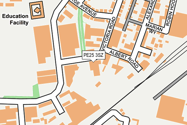 PE25 3SZ map - OS OpenMap – Local (Ordnance Survey) PE25 3SZ map - OS OpenMap – Local (Ordnance Survey)
