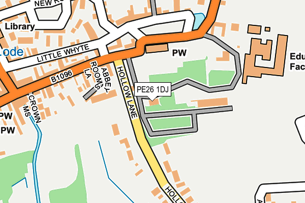 PE26 1DJ map - OS OpenMap – Local (Ordnance Survey) PE26 1DJ map - OS OpenMap – Local (Ordnance Survey)