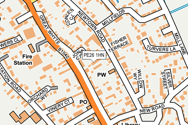 PE26 1HN map - OS OpenMap – Local (Ordnance Survey) PE26 1HN map - OS OpenMap – Local (Ordnance Survey)