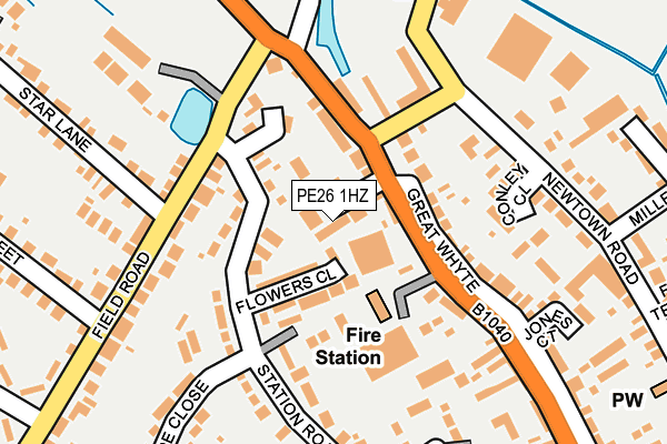 PE26 1HZ map - OS OpenMap – Local (Ordnance Survey) PE26 1HZ map - OS OpenMap – Local (Ordnance Survey)
