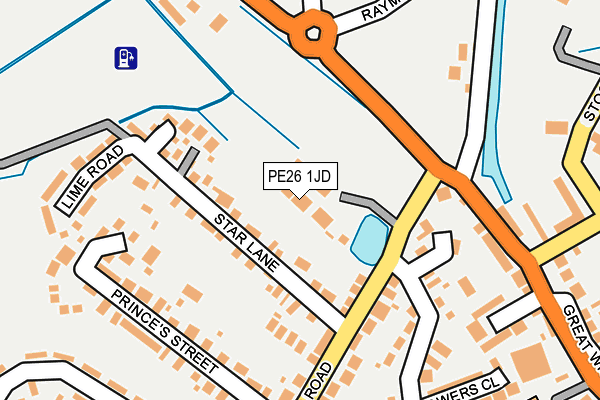 PE26 1JD map - OS OpenMap – Local (Ordnance Survey) PE26 1JD map - OS OpenMap – Local (Ordnance Survey)