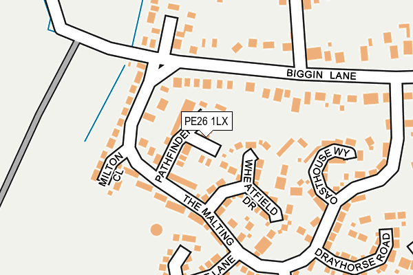 PE26 1LX map - OS OpenMap – Local (Ordnance Survey) PE26 1LX map - OS OpenMap – Local (Ordnance Survey)