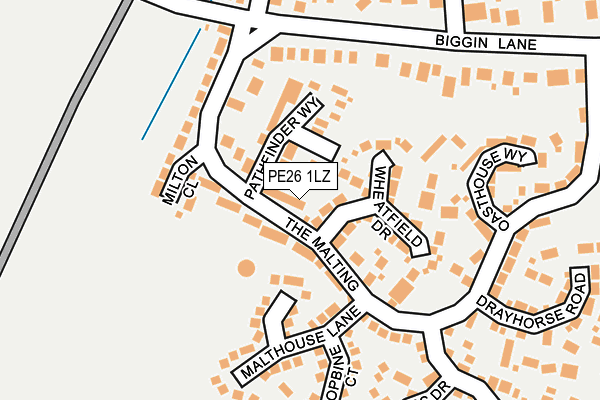 PE26 1LZ map - OS OpenMap – Local (Ordnance Survey) PE26 1LZ map - OS OpenMap – Local (Ordnance Survey)