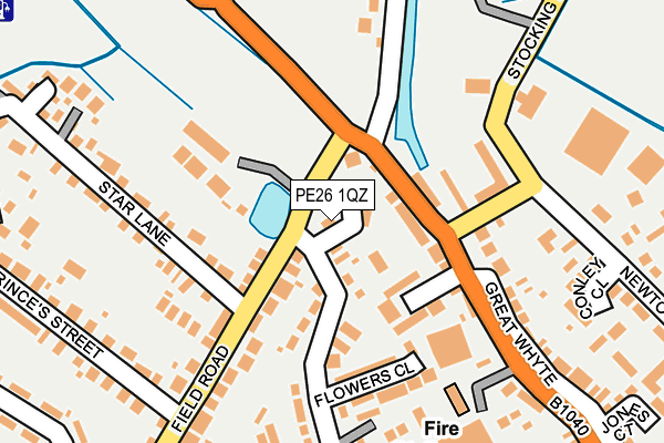 PE26 1QZ map - OS OpenMap – Local (Ordnance Survey) PE26 1QZ map - OS OpenMap – Local (Ordnance Survey)