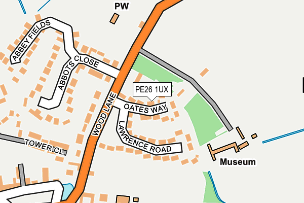 PE26 1UX map - OS OpenMap – Local (Ordnance Survey) PE26 1UX map - OS OpenMap – Local (Ordnance Survey)