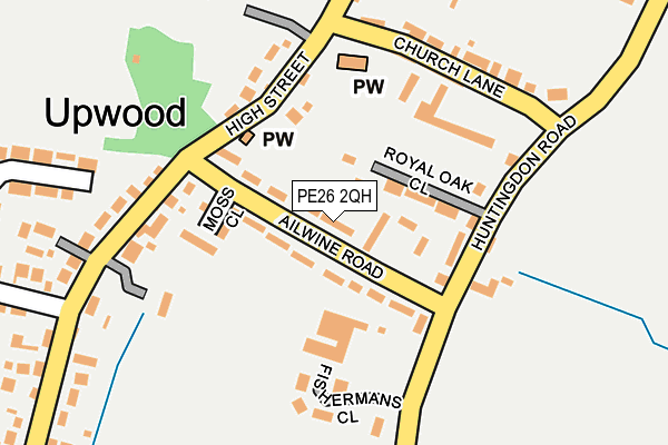 PE26 2QH map - OS OpenMap – Local (Ordnance Survey) PE26 2QH map - OS OpenMap – Local (Ordnance Survey)