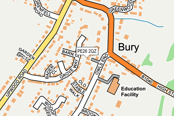 PE26 2QZ map - OS OpenMap – Local (Ordnance Survey) PE26 2QZ map - OS OpenMap – Local (Ordnance Survey)