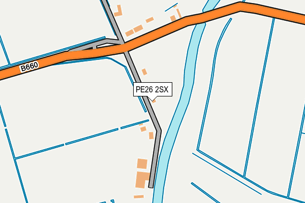 PE26 2SX map - OS OpenMap – Local (Ordnance Survey) PE26 2SX map - OS OpenMap – Local (Ordnance Survey)