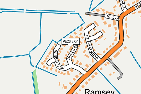 PE26 2XY map - OS OpenMap – Local (Ordnance Survey) PE26 2XY map - OS OpenMap – Local (Ordnance Survey)