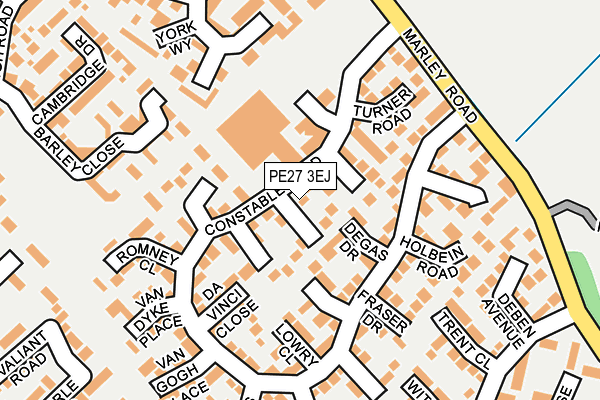 PE27 3EJ map - OS OpenMap – Local (Ordnance Survey) PE27 3EJ map - OS OpenMap – Local (Ordnance Survey)