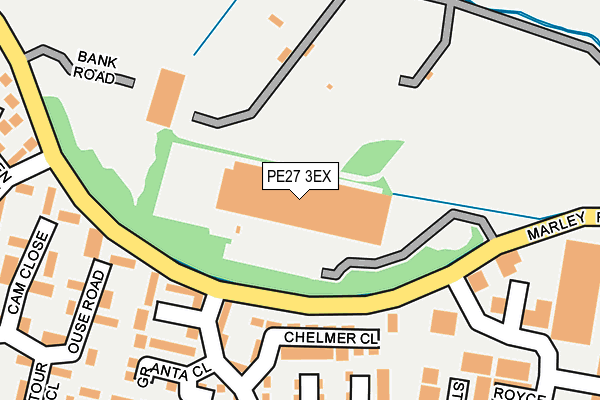 PE27 3EX map - OS OpenMap – Local (Ordnance Survey) PE27 3EX map - OS OpenMap – Local (Ordnance Survey)